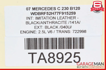 06-10 Mercedes W204 C230 S550 E350 Front Right Engine Timing Chain Cover Plate