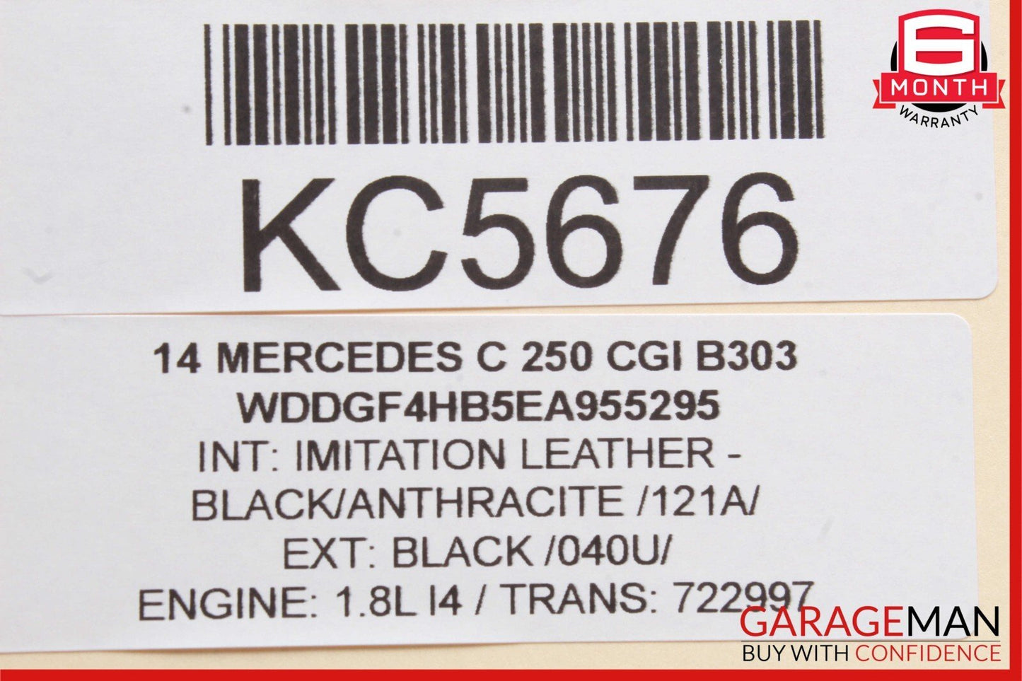 12-14 Mercedes W204 C250 C300 C350 Rear Left Exterior Door Handle OEM