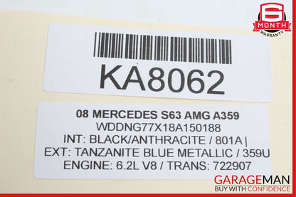 07-13 Mercedes W221 S63 AMG Front Left Side Seat Control Switch Set Assembly OEM