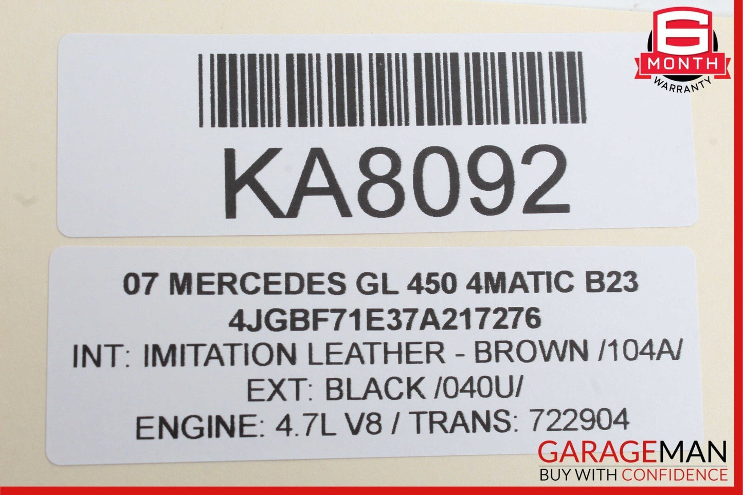 03-09 Mercedes X164 GL450 4Matic Sirius Satellite Radio Receiver OEM