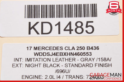 14-20 Mercedes W117 CLA250 GLA250 Front Interior Fuse Box Relay Unit Bracket OEM