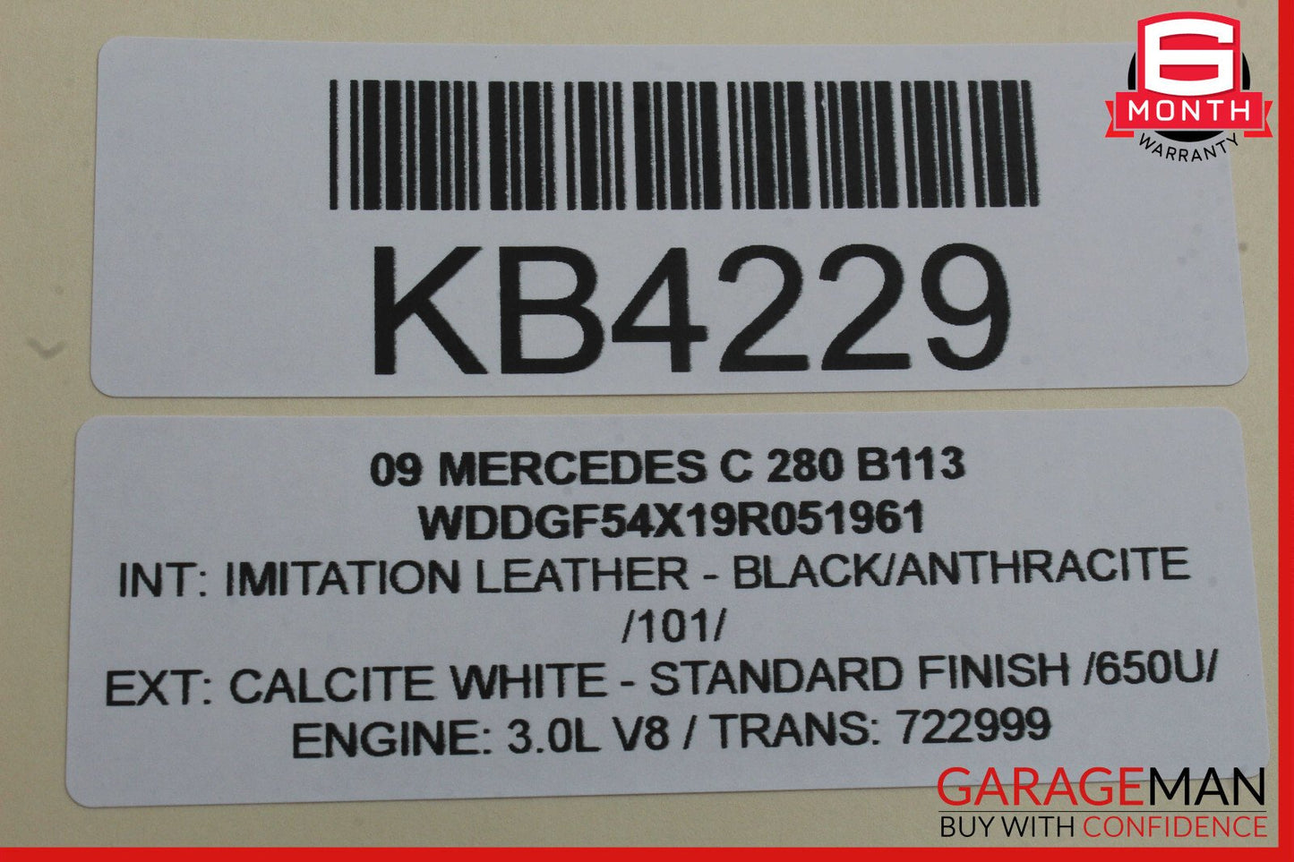 08-11 Mercedes W204 C280 Front Right Side Exterior Door Handle OEM