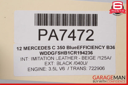 08-18 Mercedes GLK350 E350 C350 Engine Radiator Cooling Fan Motor Shroud Assy