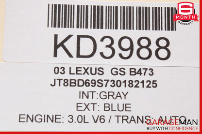 00-05 Lexus GS300 Rear Left Inner Tail Light Lamp OEM