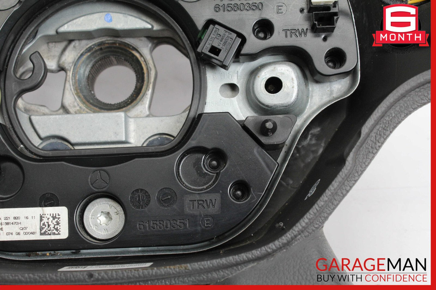 07-10 Mercedes W221 S550 CL550 Steering Wheel Black 2218201611 OEM