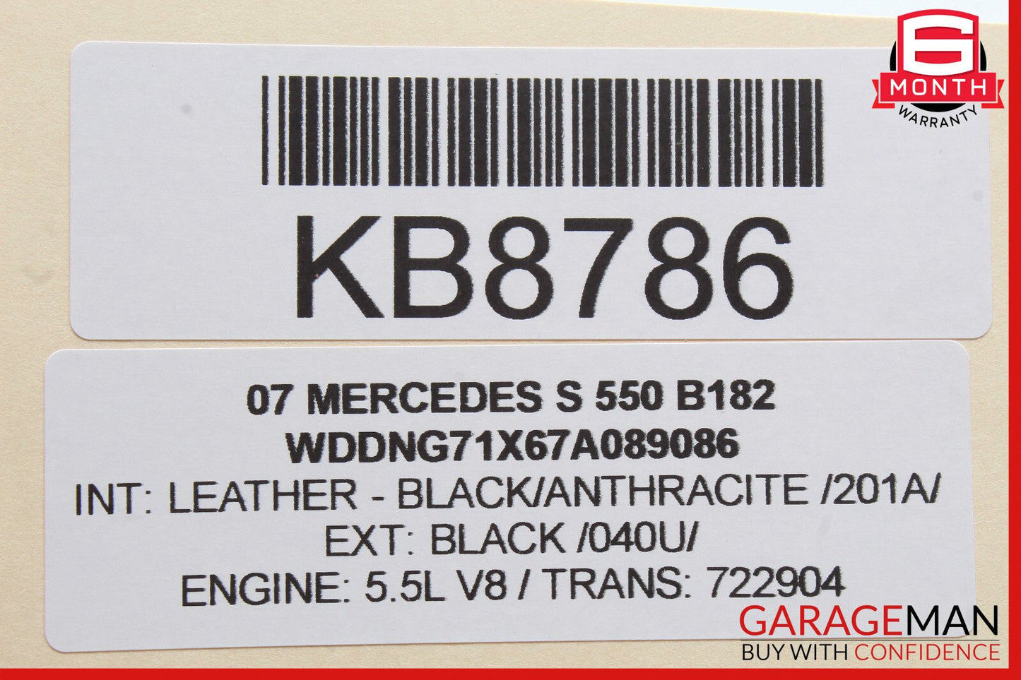 07-13 Mercedes W221 S550 Front Right Keyless Go Exterior Door Handle OEM