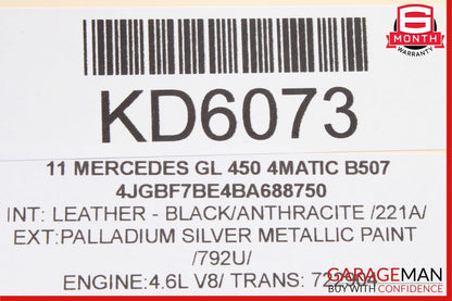 06-13 Mercedes X164 GL450 ML350 R350 Front Left Side Exterior Door Handle Silver