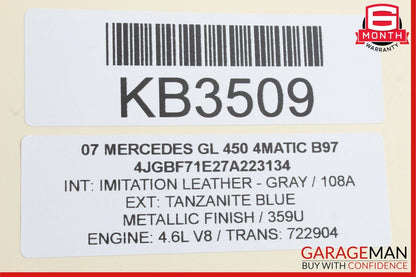 07-12 Mercedes X164 GL450 4MATIC Rear Subwoofer Audio Speaker Harman Kardon OEM
