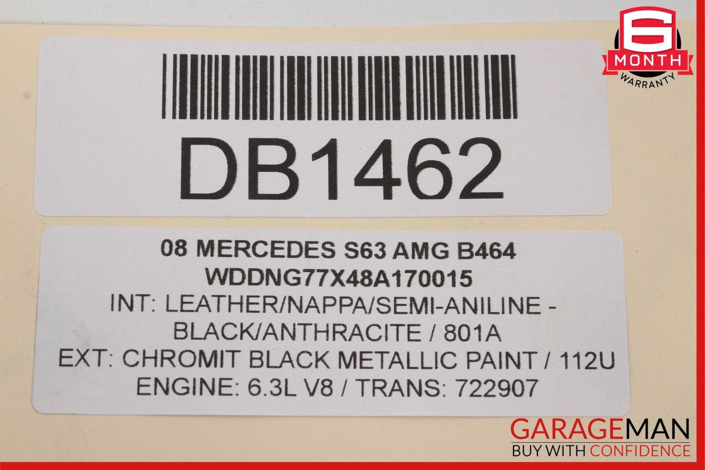 07-10 Mercedes W216 CL550 S550 S63 AMG Power Steering Rack & Pinion Assembly RWD