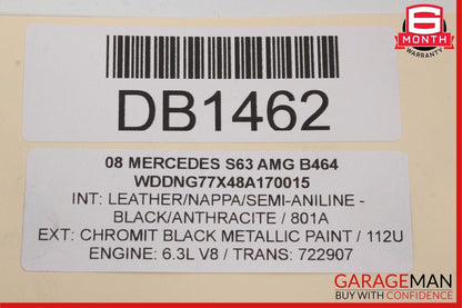 07-10 Mercedes W216 CL550 S550 S63 AMG Power Steering Rack & Pinion Assembly RWD