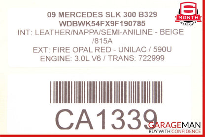 05-11 Mercedes R171 SLK300 SLK350 Front Right Side Door Lock Latch Actuator