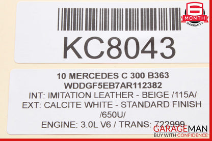 08-11 Mercedes W204 C300 C250 Front Left Driver Side Exterior Door Handle OEM