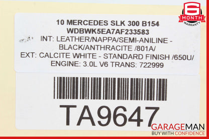 05-12 Mercedes R171 SLK300 CLK350 Lower Oil Pan 2720100128 OEM