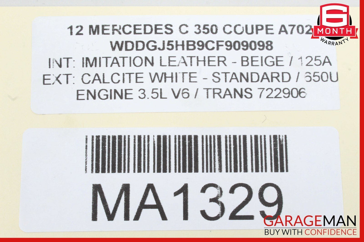 08-14 Mercedes W204 C300 C250 Trunk Lid Tailgate Handle Trim Panel Cover