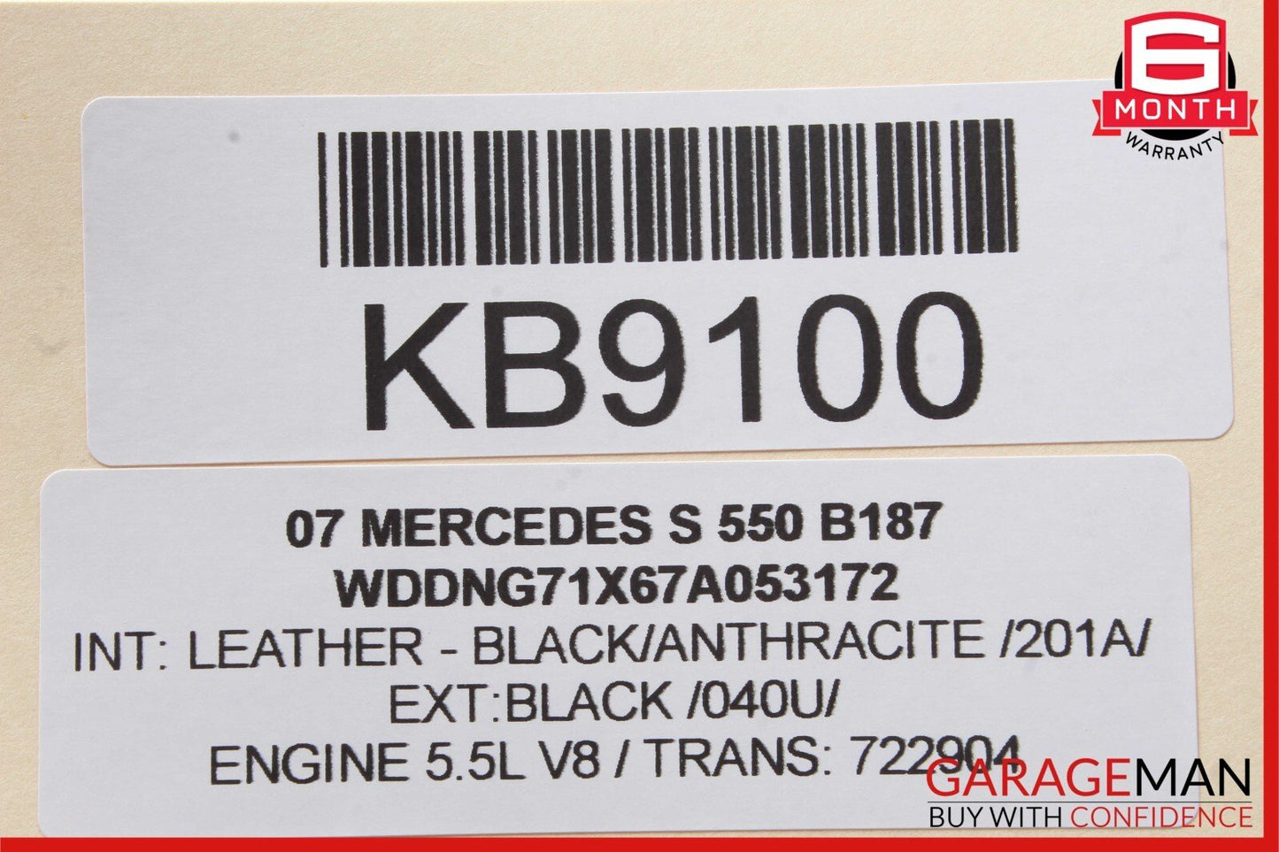 Mercedes W221 S550 Front Right Sun Visor Shade Sunvisor Grey Suede OEM