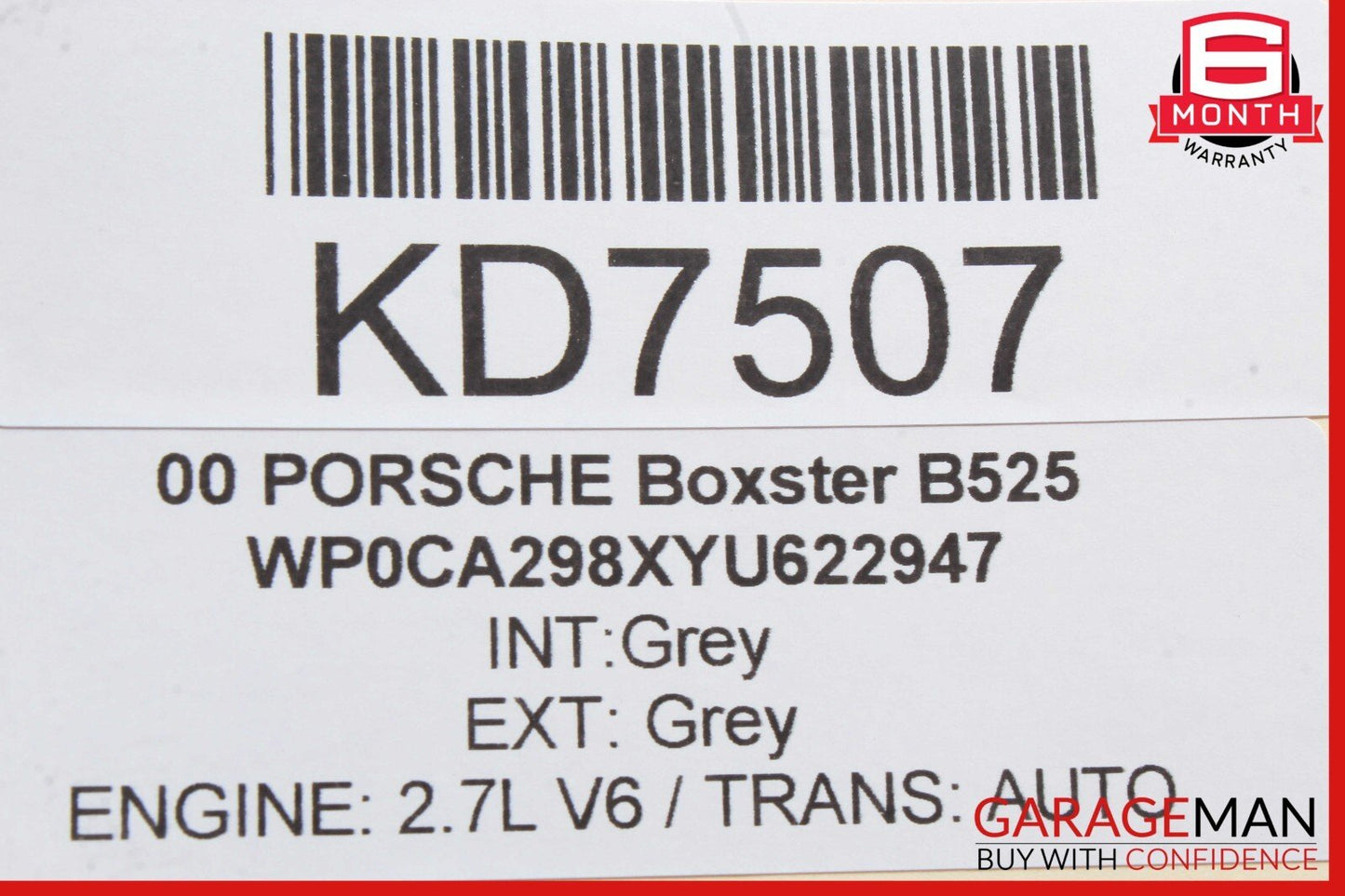 97-04 Porsche Boxster 986 Front Center Console Trim Switch Control 98655254300