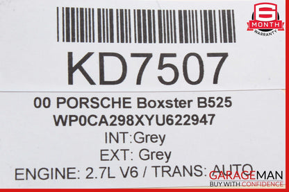 97-04 Porsche Boxster 986 Front Center Console Trim Switch Control 98655254300