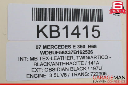 03-09 Mercedes W211 E350 E550 E320 Front Right Side Door Window Regulator Motor