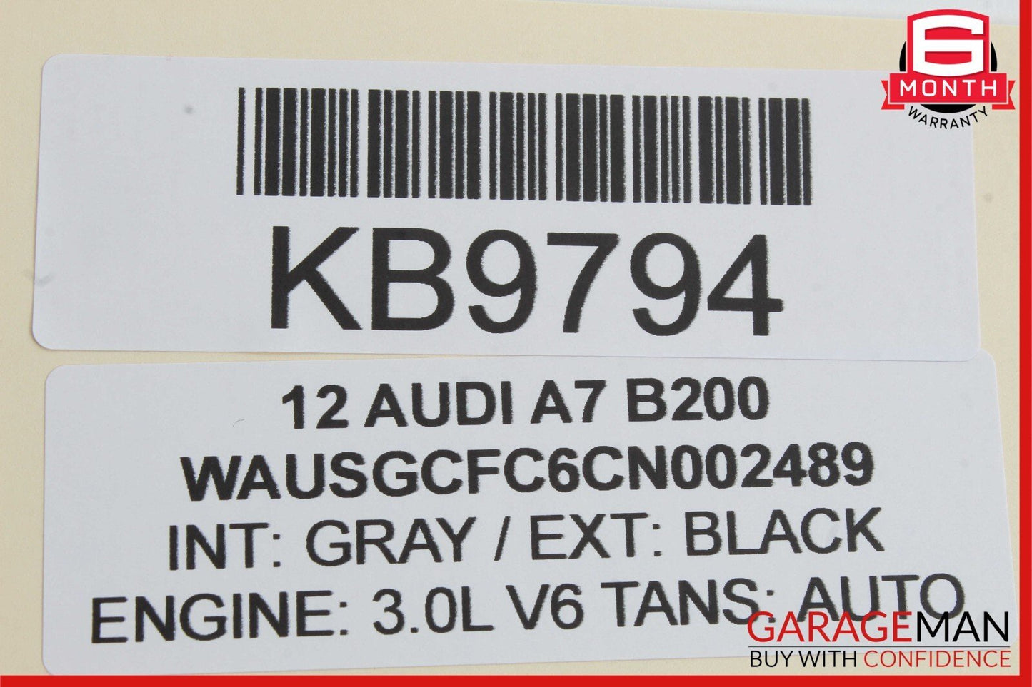 12-18 Audi A7 Rear Right Passenger Side Door Lock Latch Actuator OEM