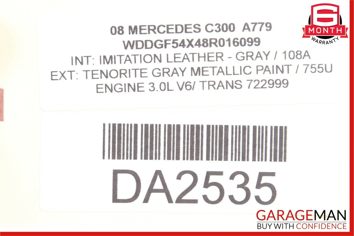 08-11 Mercedes W204 C300 Front Right Side Exterior Door Handle Black OEM