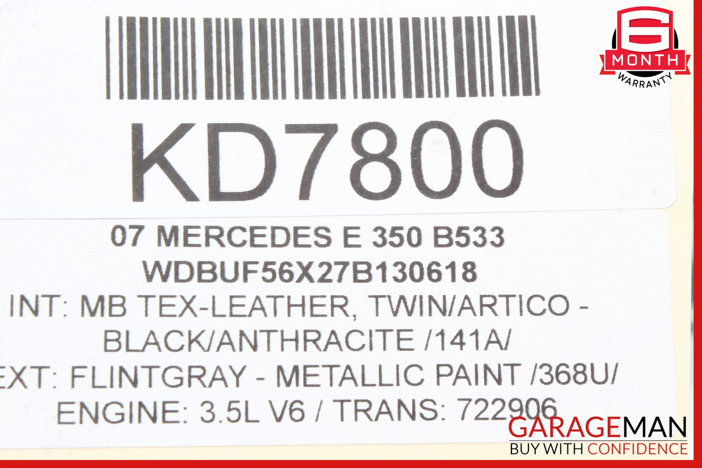 05-12 Mercedes W211 E350 SLK350 3.5 M272 ECU Engine Control Module Flashed