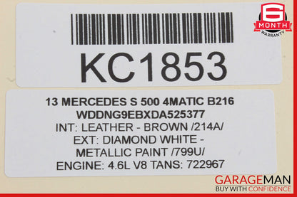 07-13 Mercedes W221 S550 S63 Front Left Driver Side Under Seat Control Unit OEM