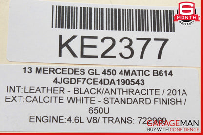 12-15 Mercedes X166 GL450 ML550 Window Regulator Motor Rear Left Side OEM