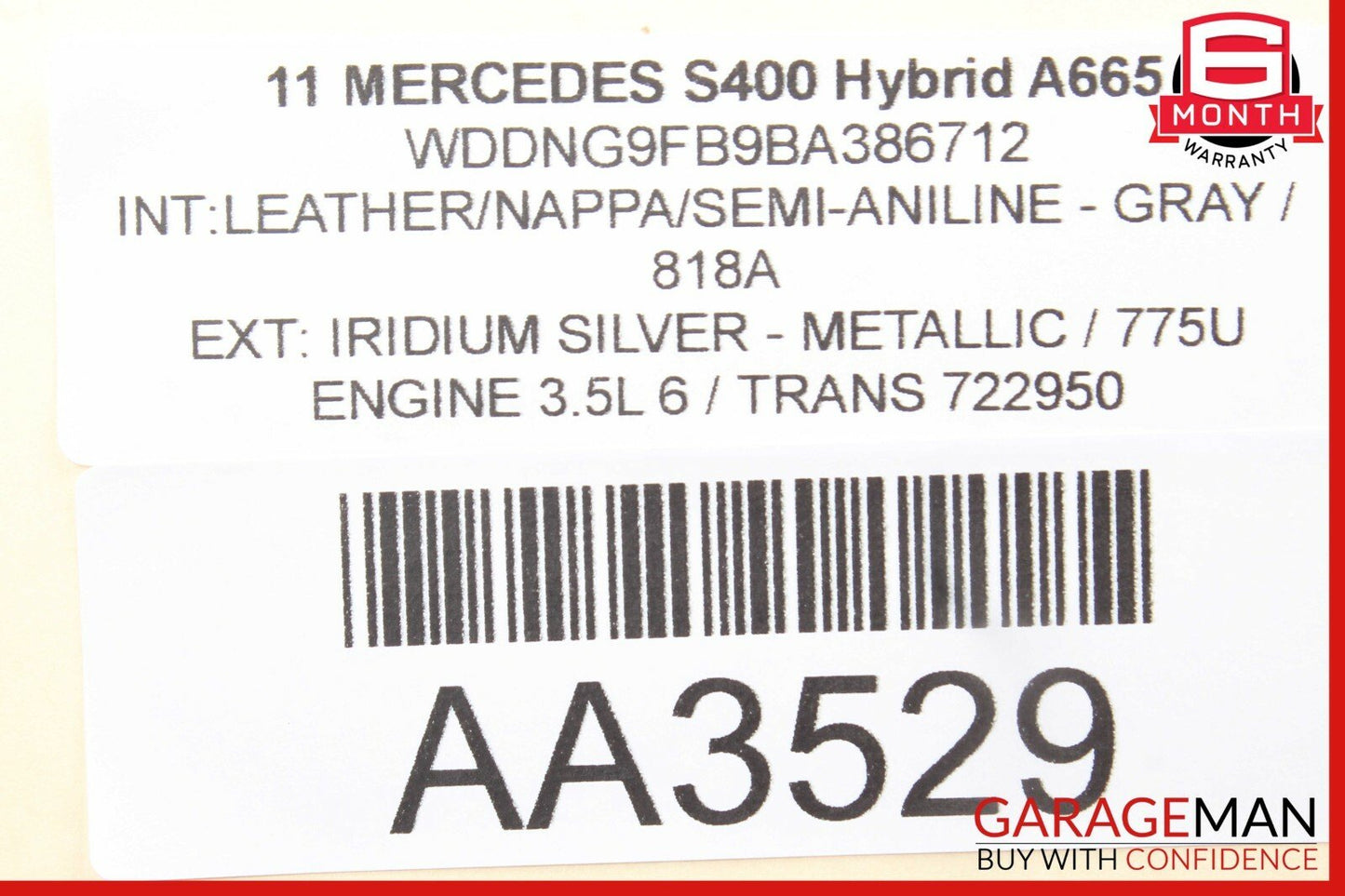 07-13 Mercedes W221 CL550 S550 Front Left Side Dash AC A/C Air Vent Trim Black