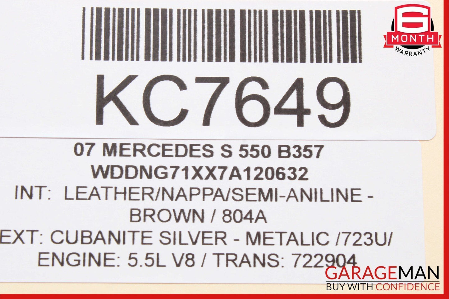 07-13 Mercedes W221 S550 S400 Rear Right or Left Side Door Control Module OEM