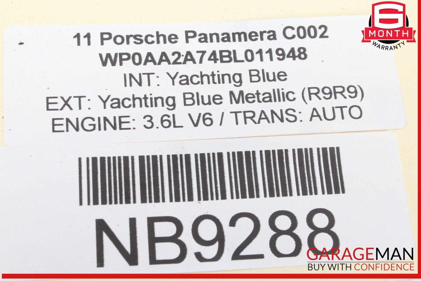 10-16 Porsche Panamera 970 Rear Right Side Lower Suspension Control Arm OEM