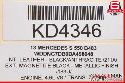 10-13 Mercedes W221 S550 S400 S65 AMG Rear Sam Fuse Box Relay Module Control OEM