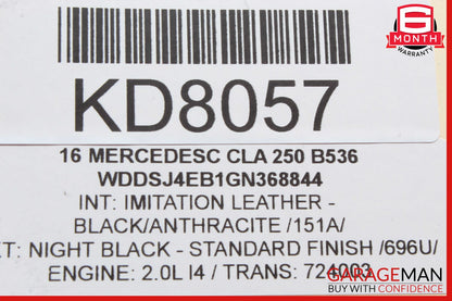 14-18 Mercedes W117 CLA250 Front Right Exterior Door Handle Keyless Go OEM