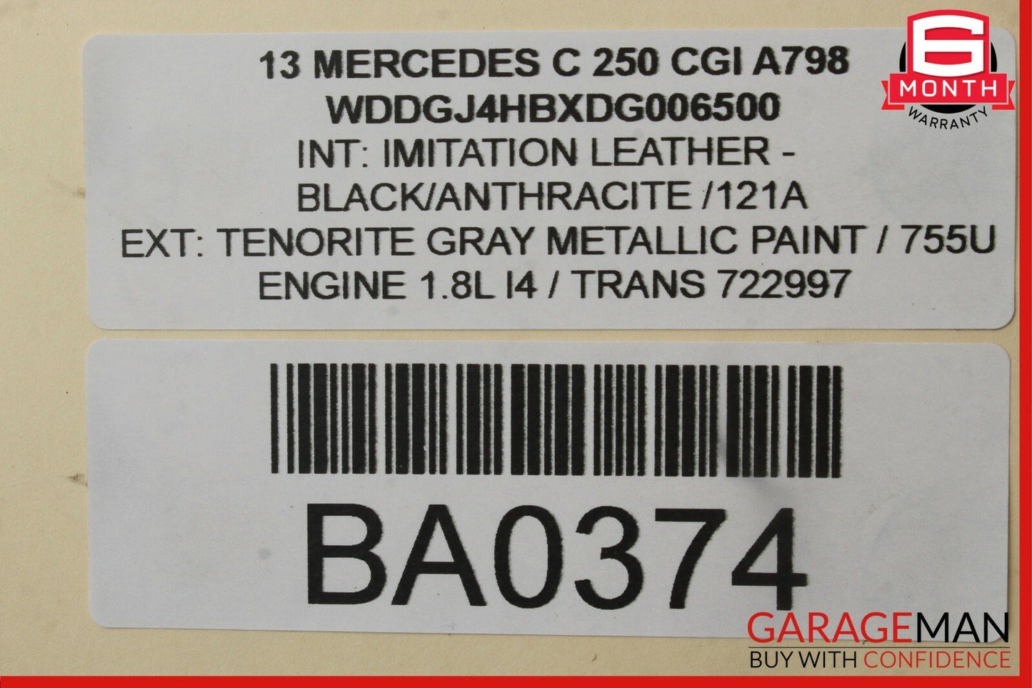 08-20 Mercedes C250 SLK350 SL550 Front Left Side Door Lock Latch Actuator OEM