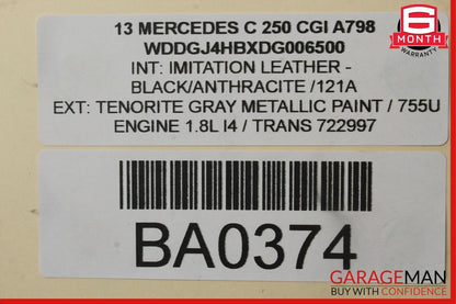 08-20 Mercedes C250 SLK350 SL550 Front Left Side Door Lock Latch Actuator OEM