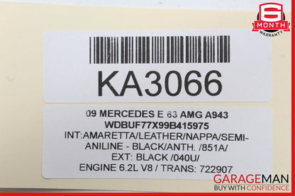 03-09 Mercedes W211 E350 E500 E63 Rear Left Door Lock Actuator Driver Keyless Go