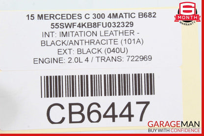 15-20 Mercedes W205 C300 C63 AMG S Right Side Exterior Door Handle Assy Black