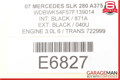 05-08 Mercedes SLK280 SLK350 Dashboard Dash Hazard Light Lock Switch Control OEM