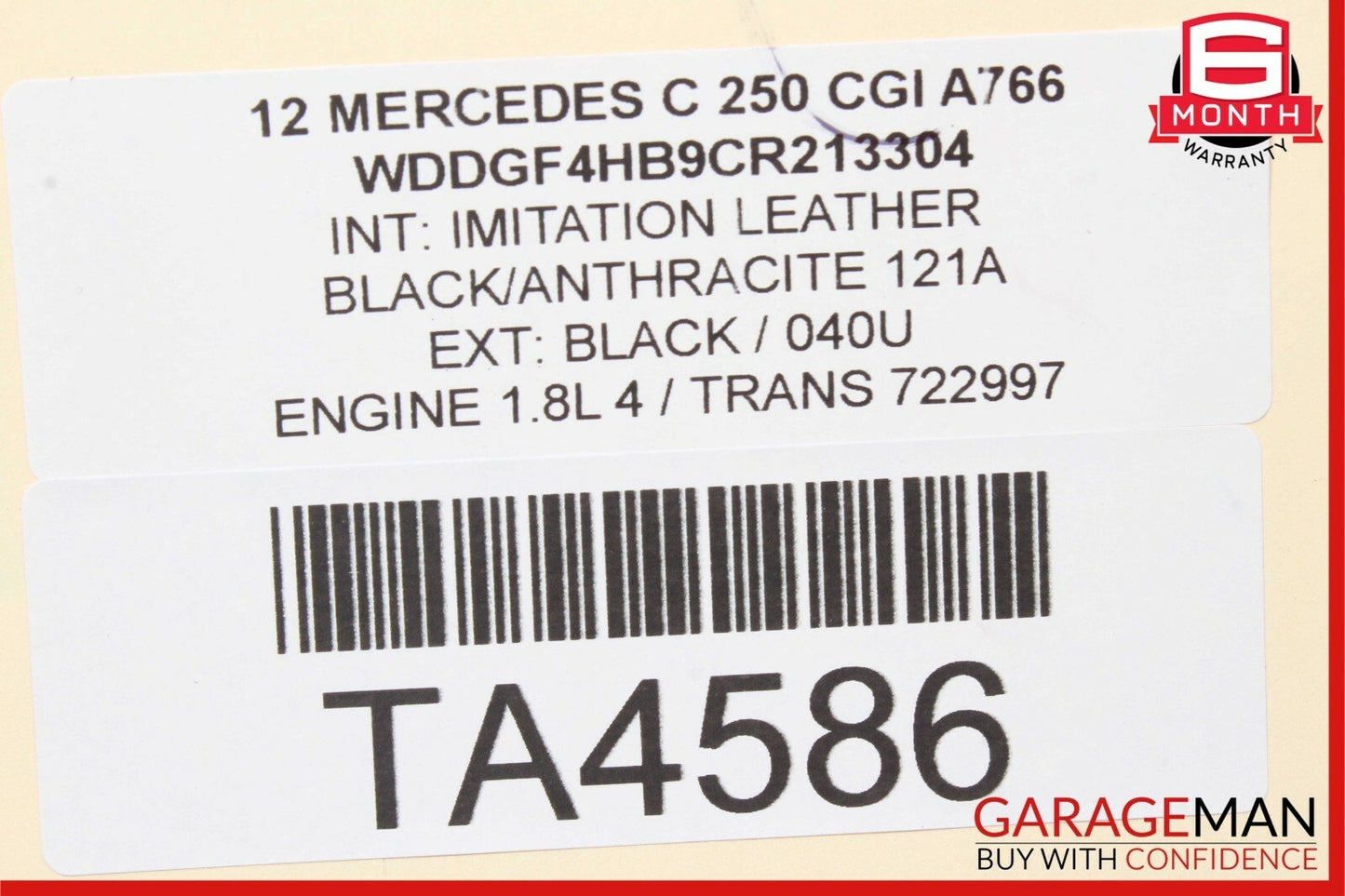 12-16 Mercedes C250 E250 SLK250 1.8L SLK350 Engine Cooling Radiator 0995002703