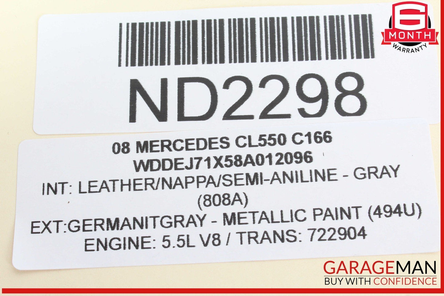 06-13 Mercedes W216 CL550 E350 C300 S550 Bosch Engine Starter Motor OEM