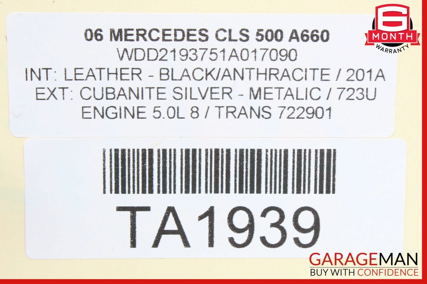 03-11 Mercedes CLS500 SL500 E63 AMG Rear Suspension Lower Control Arm OEM
