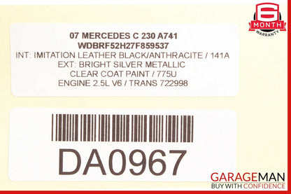 01-07 Mercedes W203 C230 C240 C320 Rear Right Door Control Module 2038202285 OEM
