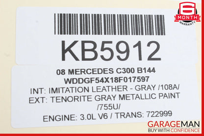 08-11 Mercedes W204 C300 Rear Right Side Exterior Door Handle OEM