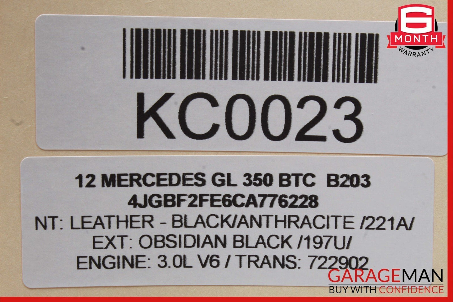 06-13 Mercedes X164 GL350 R350 Window Regulator Motor Front Left Driver Side OEM