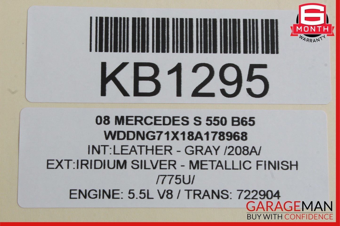 07-13 Mercedes W221 S550 S63 Rear Left Door Lock Latch Actuator Keyless Go OEM
