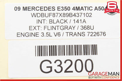 03-09 Mercedes W211 E350 E550 Rear Right Side Exterior Door Handle Flintgray OEM