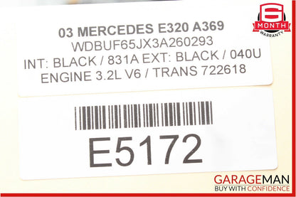 03-06 Mercedes W211 E320 E55 AMG Rear Right Passenger Door Control Module Unit