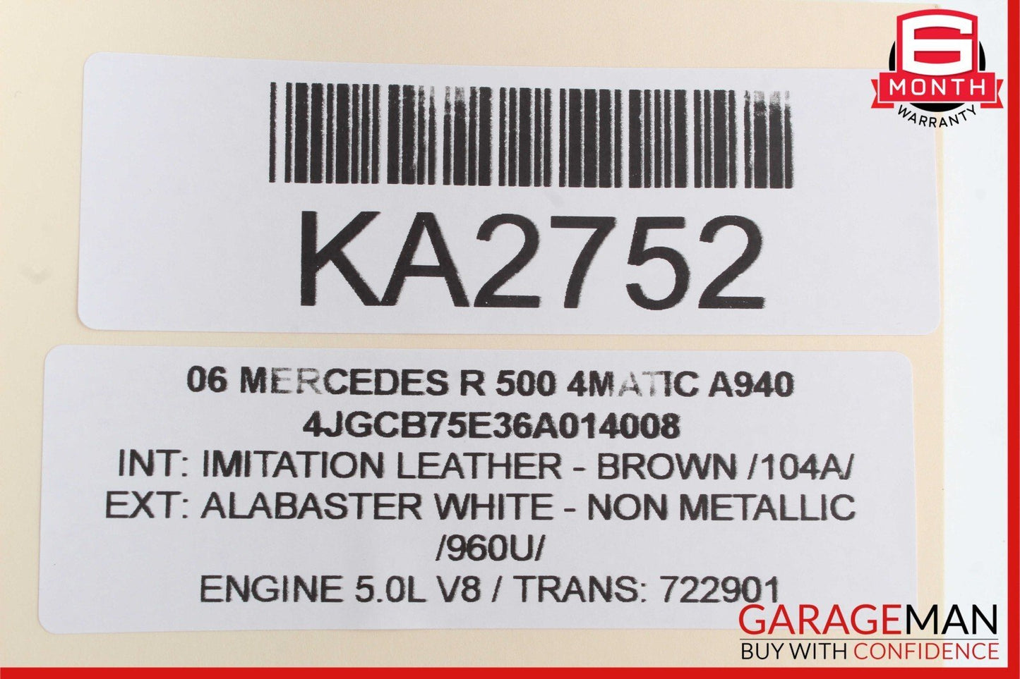 06-12 Mercedes W251 R500 ML450 Rear Right Side Quarter Glass Window Motor OEM