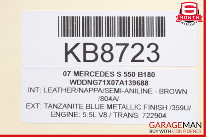 07-14 Mercedes W221 S550 CL550 Electric Power Supply Control Fuse Box Module OEM