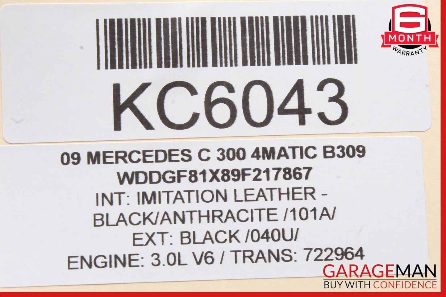 08-14 Mercedes W204 C300 4MATIC AC A/C Climate Control Switch Trim Cover Bezel