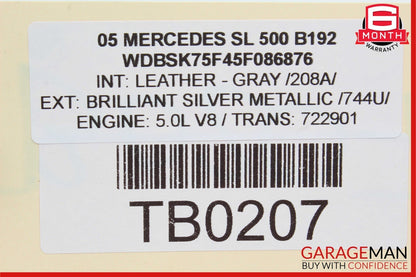 03-12 Mercedes R230 SL500 SL550 Front Left Driver Side Upper Control Arm OEM